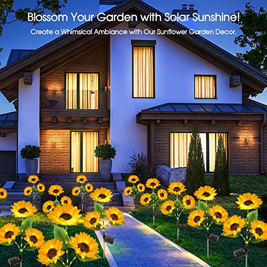 🌻 50% ALE! ☀️ Vedenpitävät aurinkokennolla toimivat auringonkukkalamput - realistiset terälehdet, IP65-suojausluokka, automaattinen syttyminen 8–12 tunniksi ☀️🌻