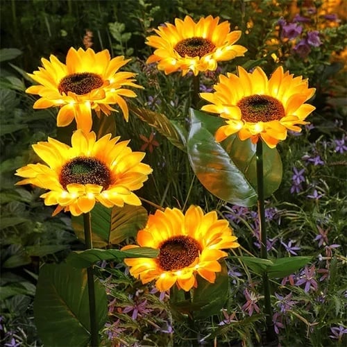 🌻 50% ALE! ☀️ Vedenpitävät aurinkokennolla toimivat auringonkukkalamput - realistiset terälehdet, IP65-suojausluokka, automaattinen syttyminen 8–12 tunniksi ☀️🌻